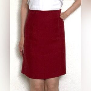 Anne klein classic red mini skirt petite fits like xs